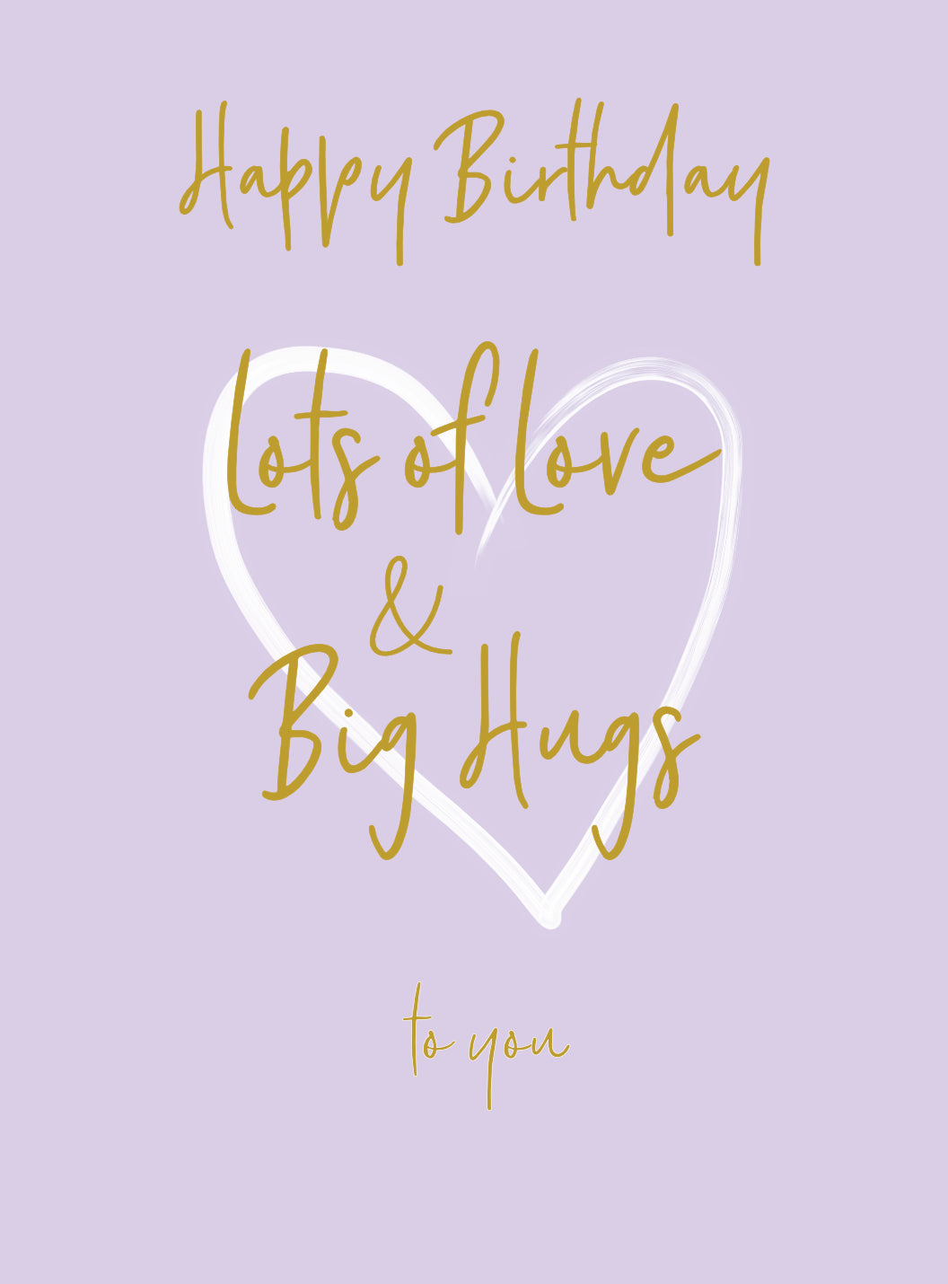 Wonderful You Love & Big Hugs Birthday Card - Foil - More Than Just a Gift | Narborough Hall