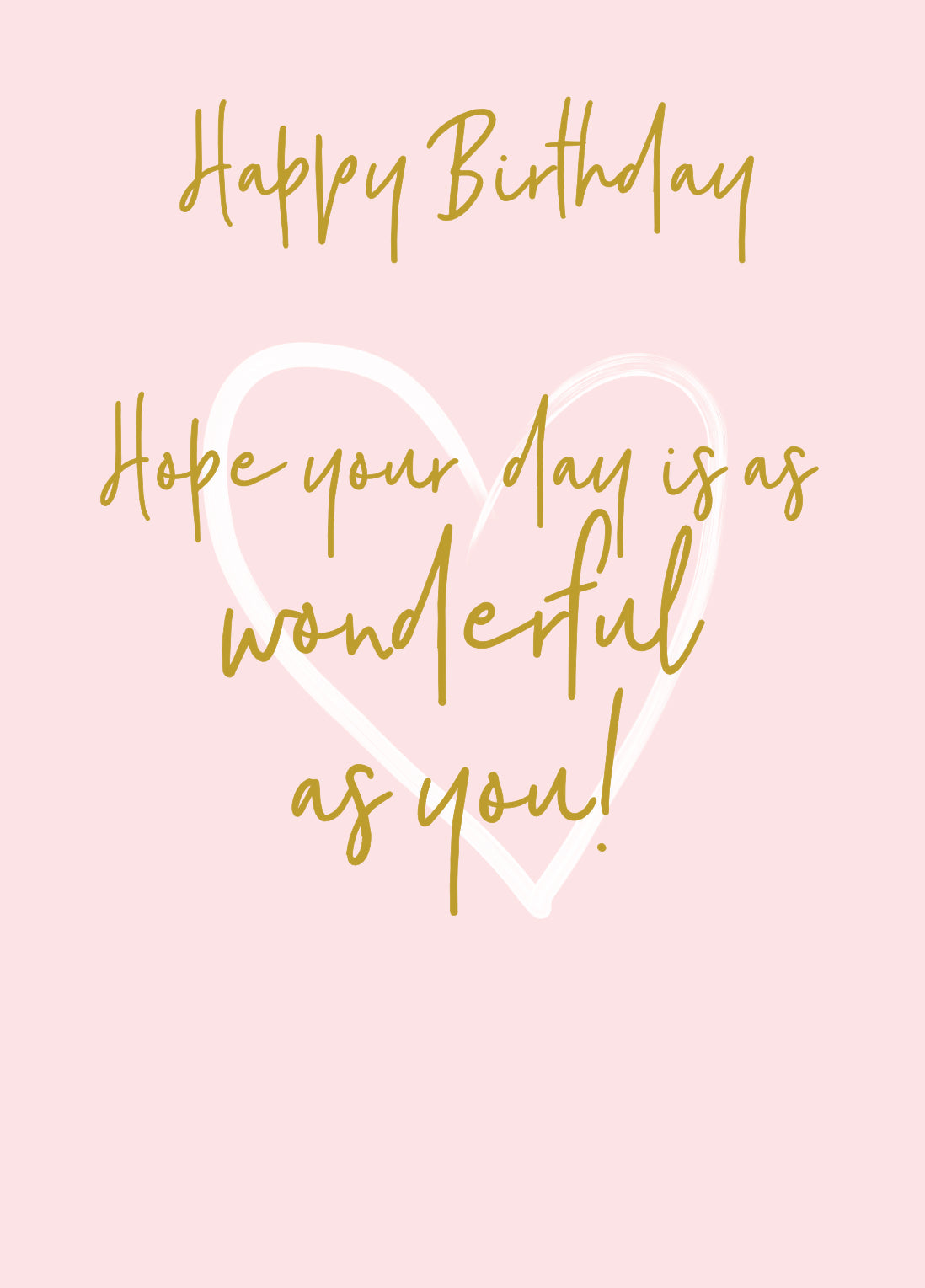 Wonderful You Wonderful As You Birthday Card - Foil - More Than Just a Gift | Narborough Hall