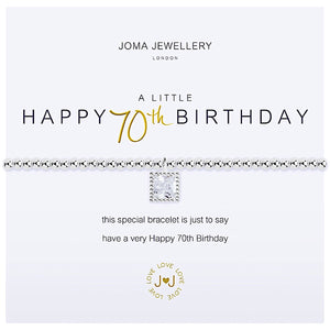 Joma Jewellery a little Happy 70th Birthday Bracelet - More Than Just a Gift | Narborough Hall