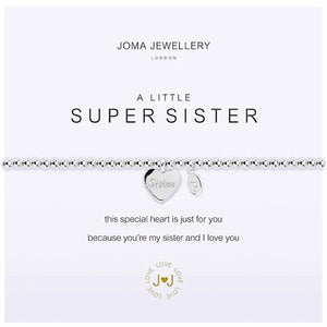 Joma Jewellery a little Super Sister Bracelet - heart - More Than Just a Gift | Narborough Hall