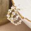 POM Sterling Silver Gold Plated Multi Star Hoop Earrings