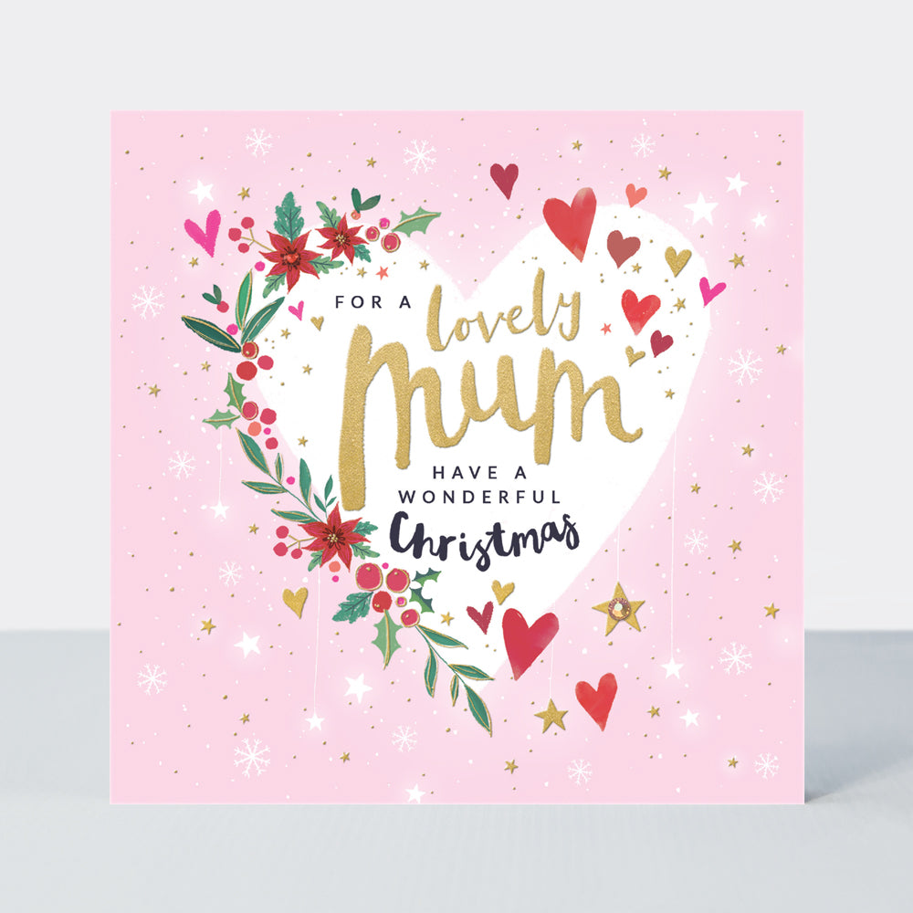 Mistletoe & Wine Lovely Mum Christmas Card