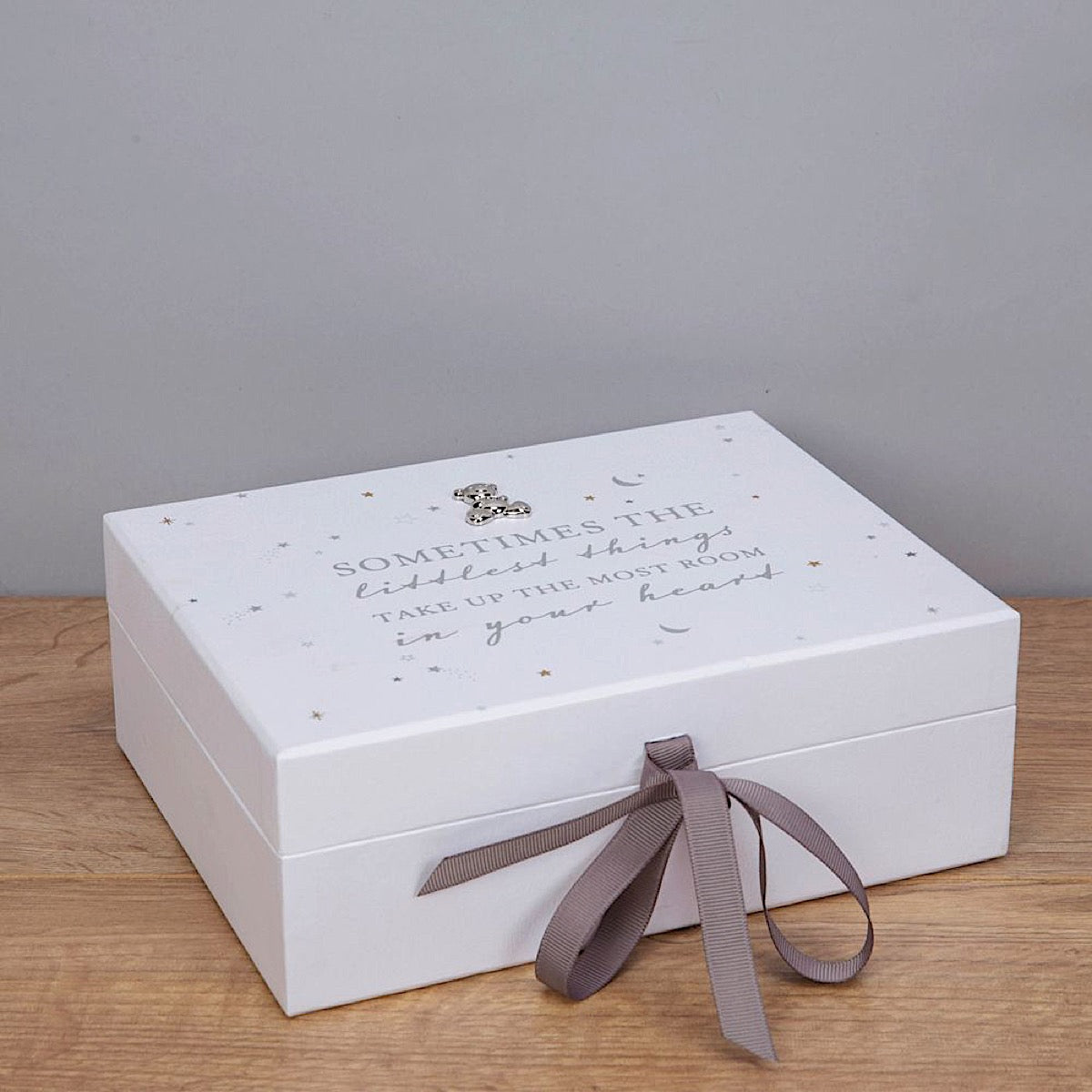 Bambino White Teddy Bear Baby Keepsake Box - More Than Just a Gift | Narborough Hall