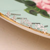 POM Silver Plated 2 Pack Studs Triangle With Cubic Zirconia And Triple Star - More Than Just a Gift | Narborough Hall