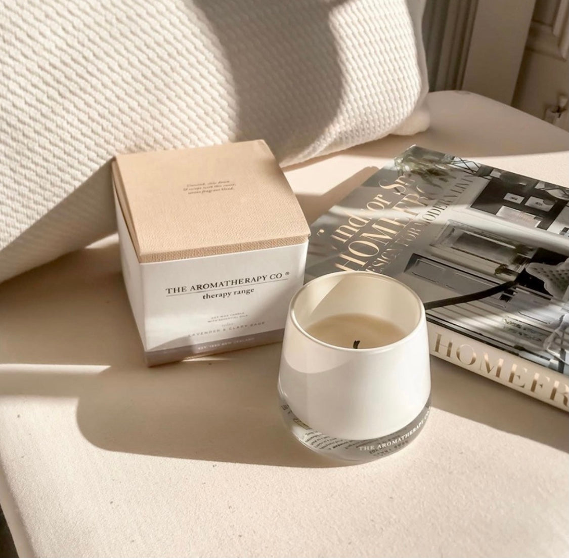 The Aromatherapy Co Therapy Range Relax Lavender & Clary Sage Candle - More Than Just a Gift | Narborough Hall